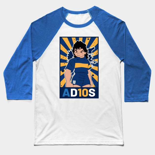 Diego Maradona 10 Legend Baseball T-Shirt by TEEWEB